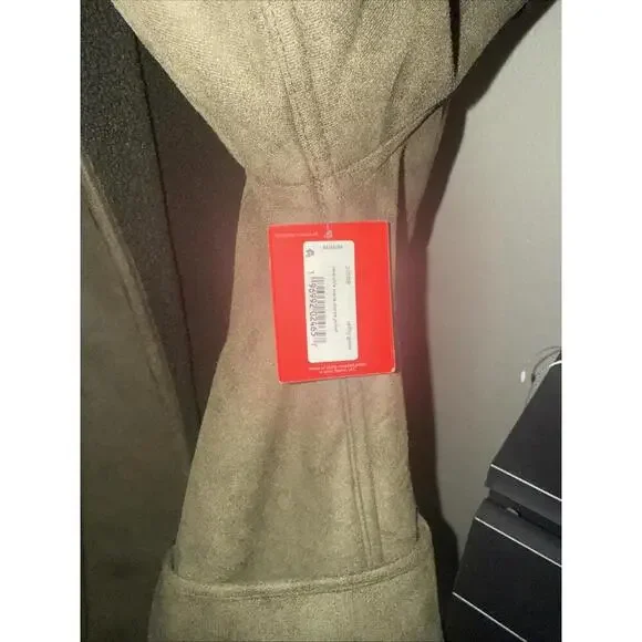 Spanx Reversible Faux Suede Fleece Jacket UTILITY GREEN Sz M MSRP $228 - Picture 7 of 8